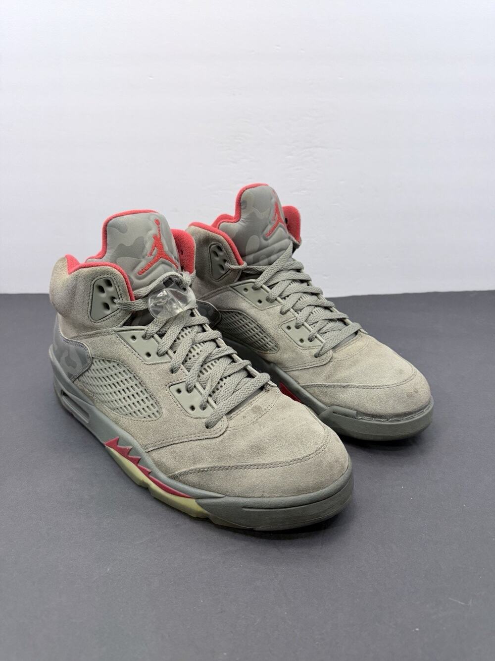Air Jordan 5 Retro P51 Camo Mens Shoes Size 10 Dark Stucco Red 136027-051